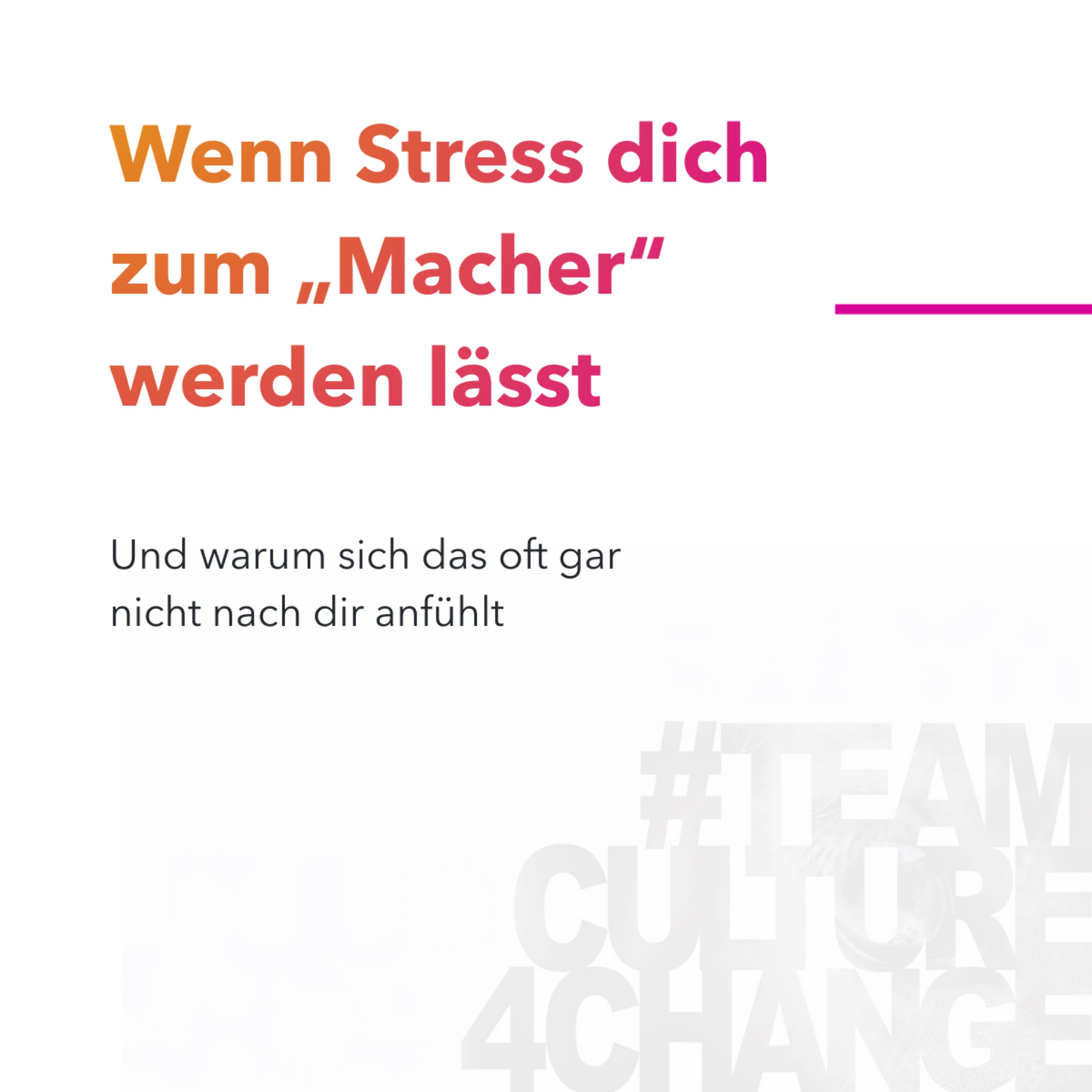 Wenn Stress dich automatisch steuert