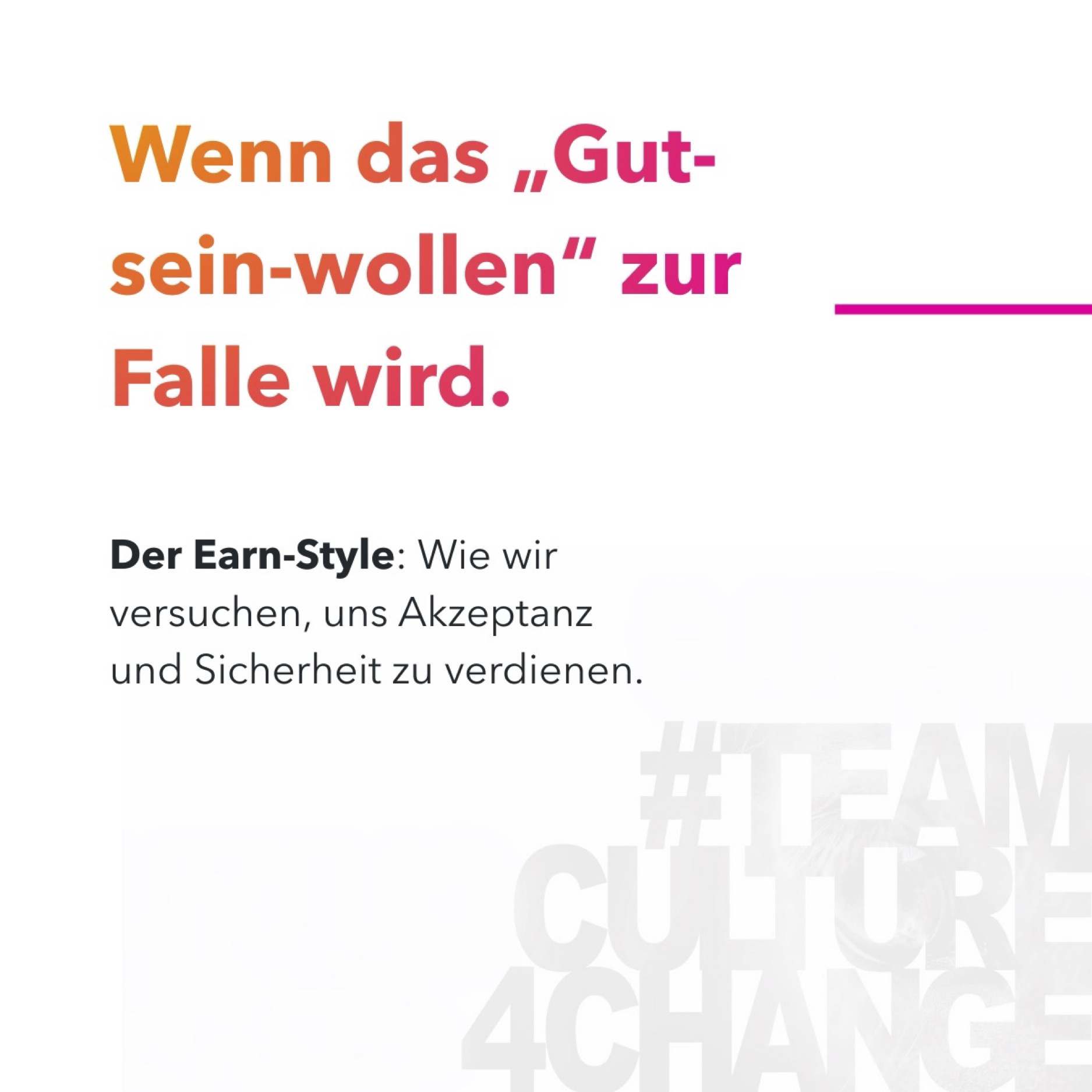 Saboteure im Earn Style die uns Stress verursachen